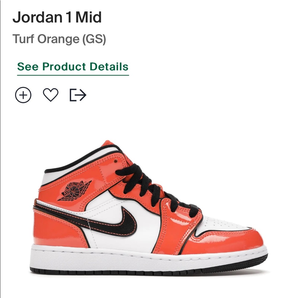 Jordan 1's Nike Mid Orange White